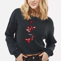 Violator Red Cropped Pullover Crew