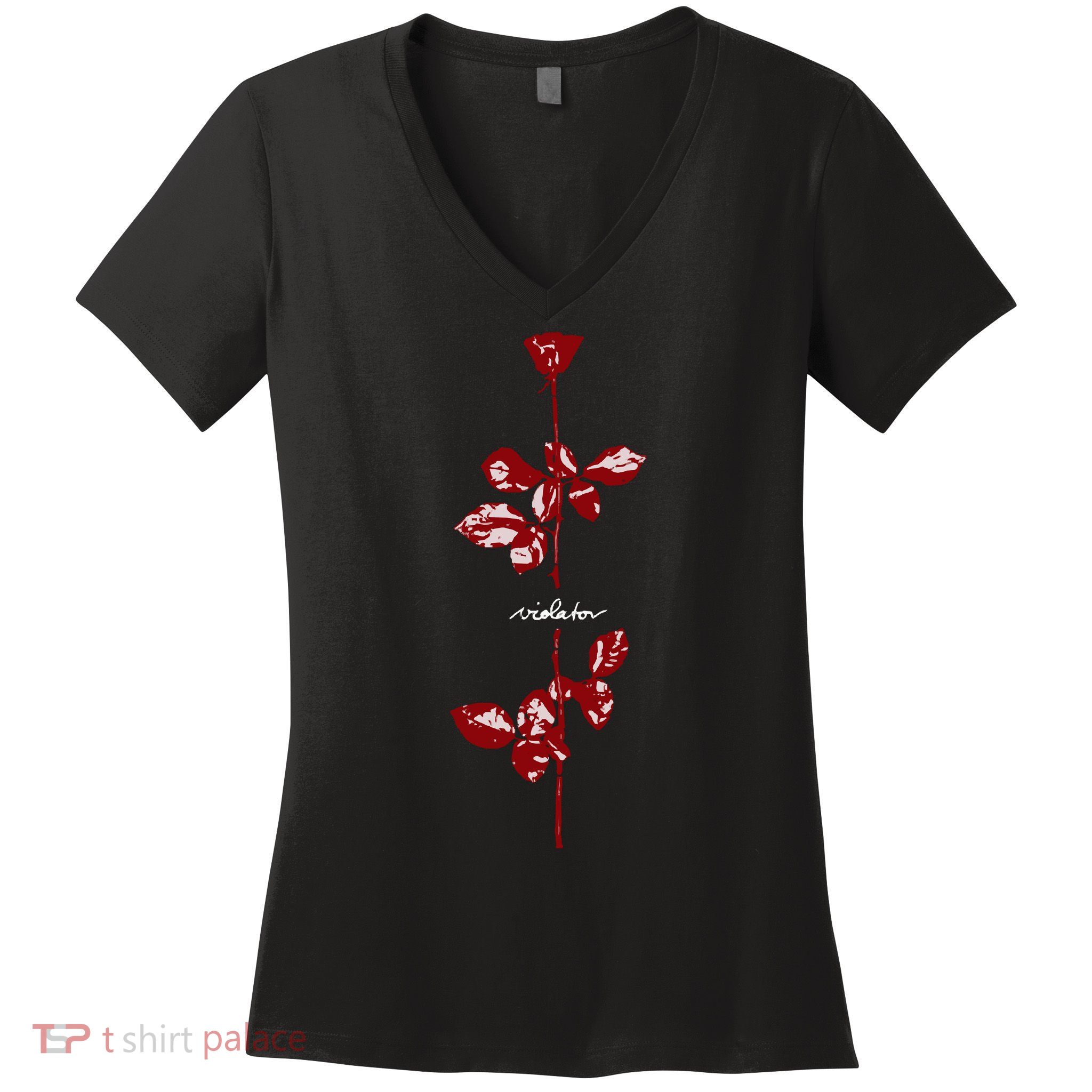 Violator Red Women's V-Neck T-Shirt