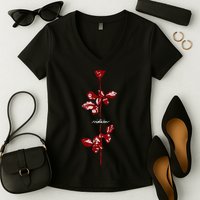 Violator Red Women's V-Neck T-Shirt