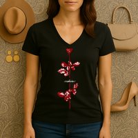 Violator Red Women's V-Neck T-Shirt