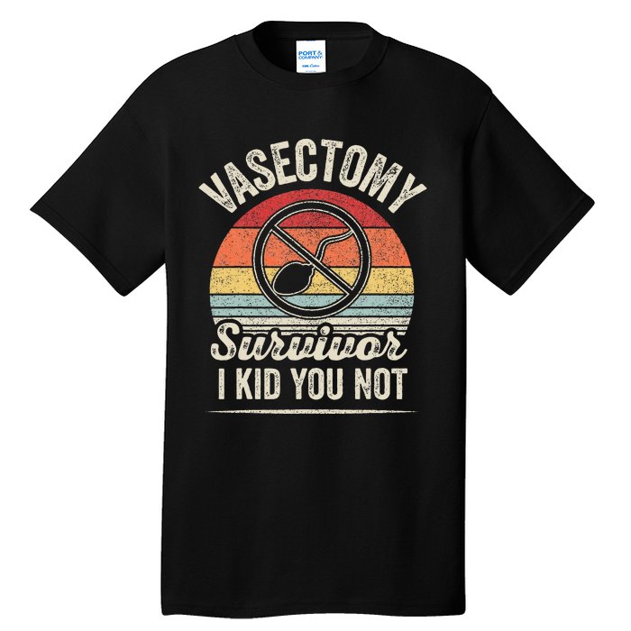 Vintage Retro Vasectomy Survivor Tall T-Shirt