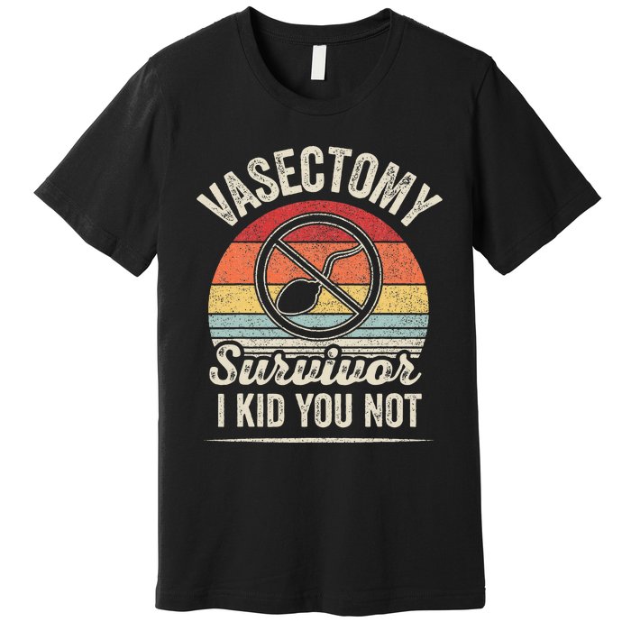 Vintage Retro Vasectomy Survivor Premium T-Shirt