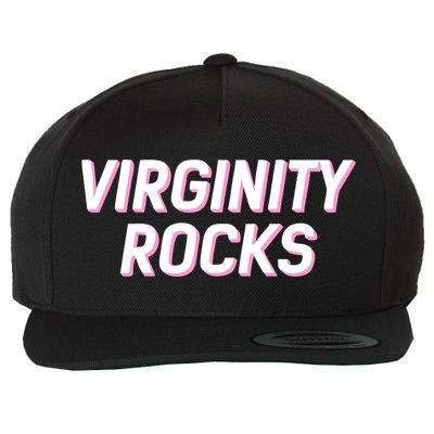 Virginity Rocks Wool Snapback Cap