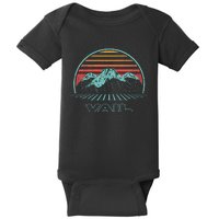 Vail Retro Vintage 80s Style Baby Bodysuit