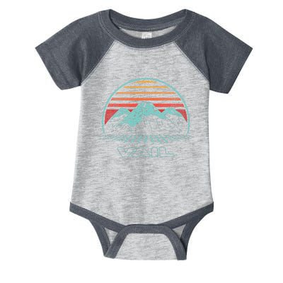 Vail Retro Vintage 80s Style Infant Baby Jersey Bodysuit