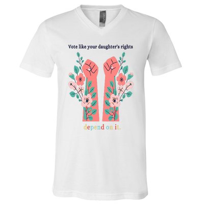 Voting Rights Vote Like Your DaughterS Rights V-Neck T-Shirt