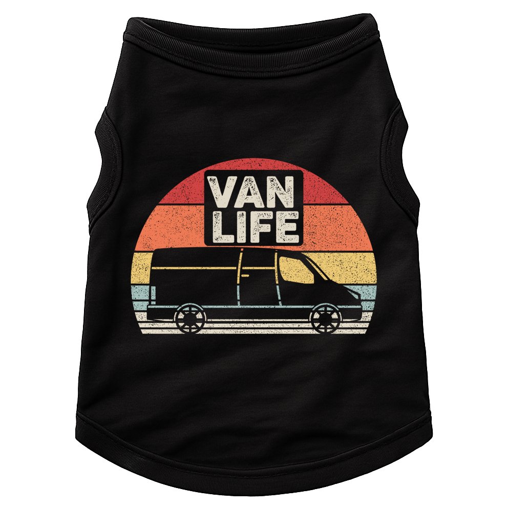 Vintage Retro Vanlife Camper Van Life Meaningful Gift Doggie Tank