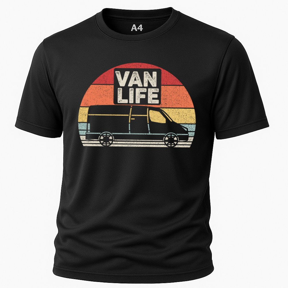 Vintage Retro Vanlife Camper Van Life Meaningful Gift Performance Shirt