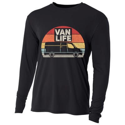 Vintage Retro Vanlife Camper Van Life Meaningful Gift Cooling Performance Long Sleeve Crew