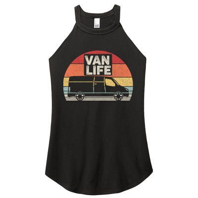Vintage Retro Vanlife Camper Van Life Meaningful Gift Women's Perfect Tri Rocker Tank