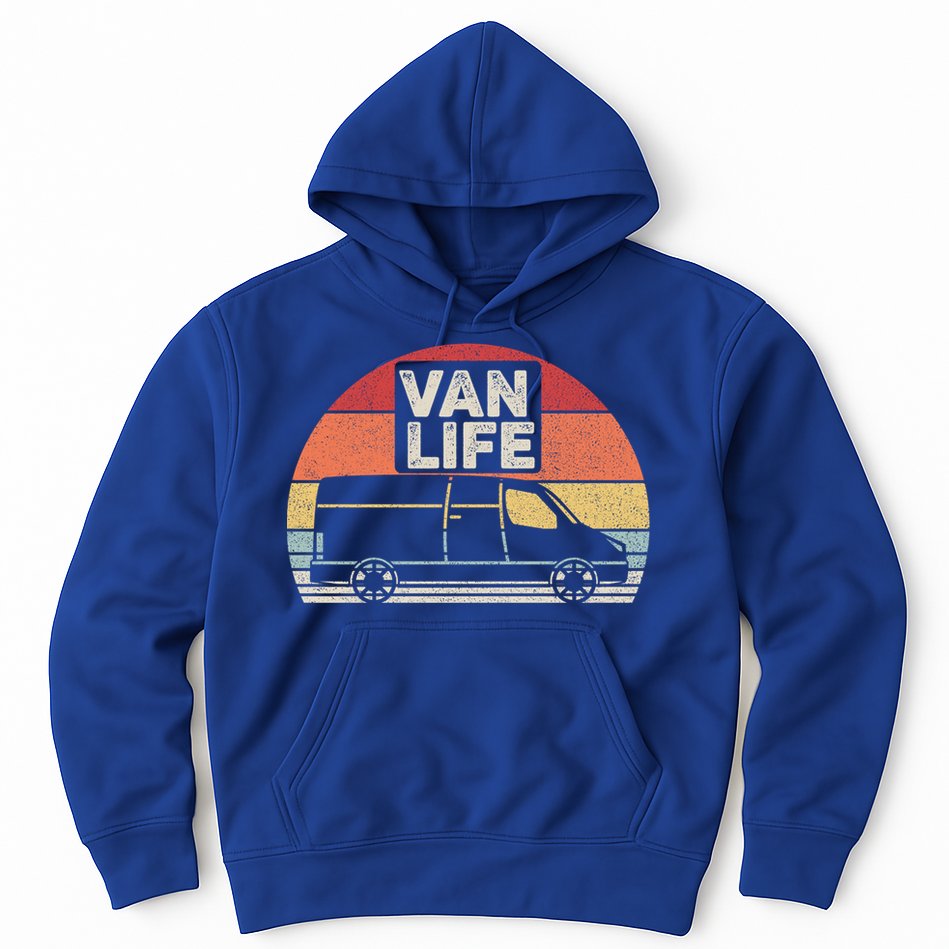 Vintage Retro Vanlife Camper Van Life Meaningful Gift Hoodie