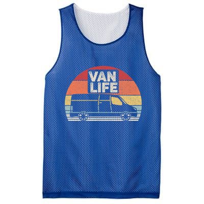 Vintage Retro Vanlife Camper Van Life Meaningful Gift Mesh Reversible Basketball Jersey Tank