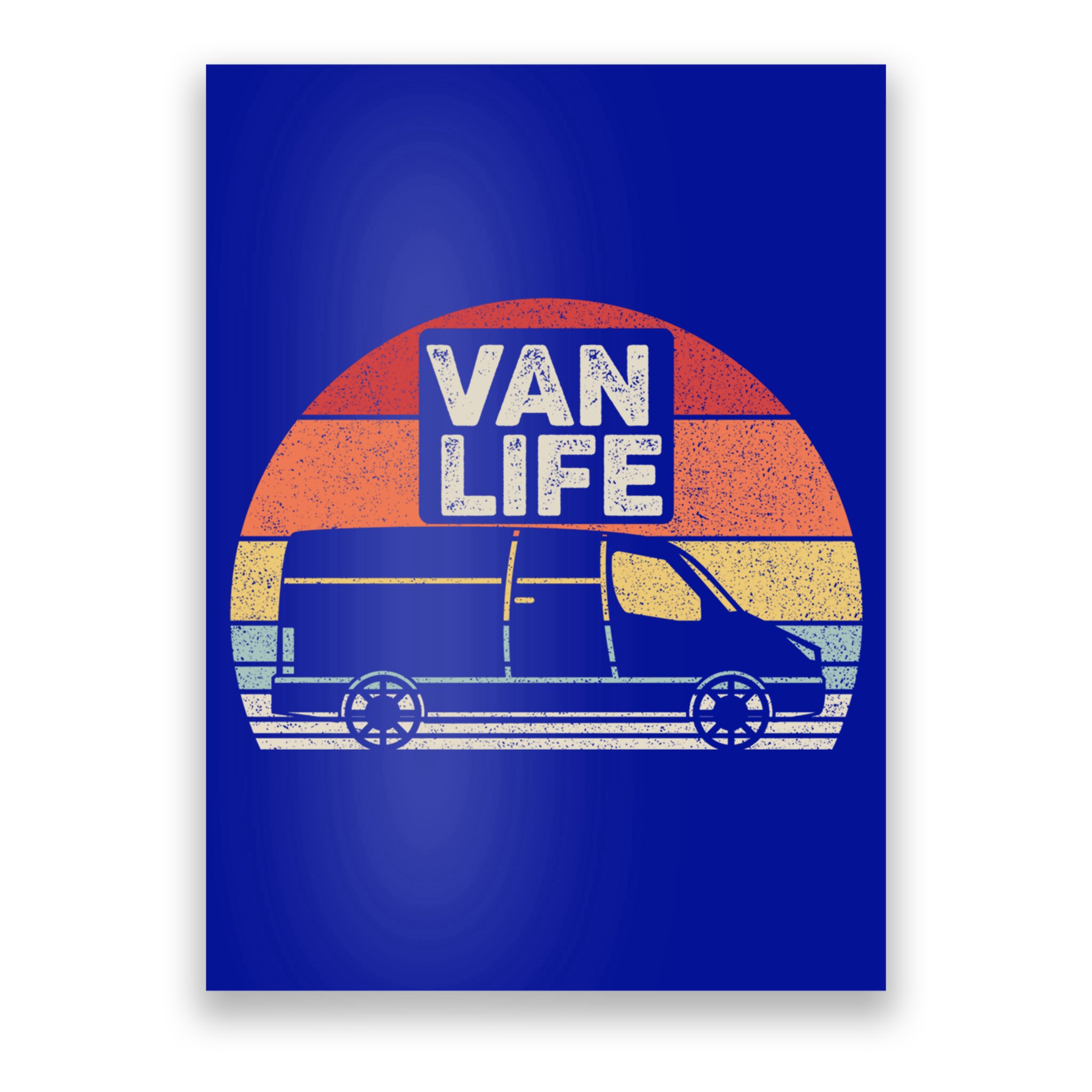 Vintage Retro Vanlife Camper Van Life Meaningful Gift Poster