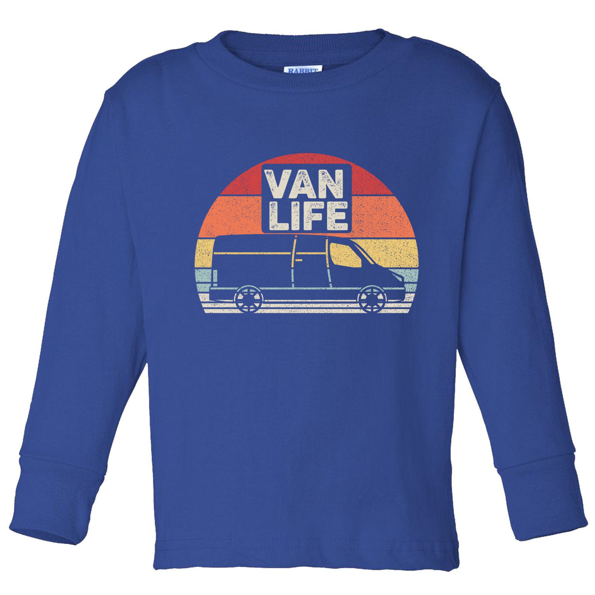 Vintage Retro Vanlife Camper Van Life Meaningful Gift Toddler Long Sleeve Shirt