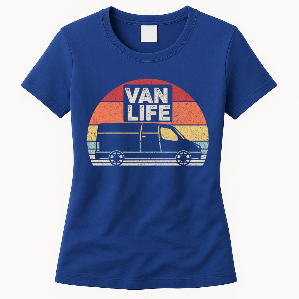 Vintage Retro Vanlife Camper Van Life Meaningful Gift Womens T-Shirt
