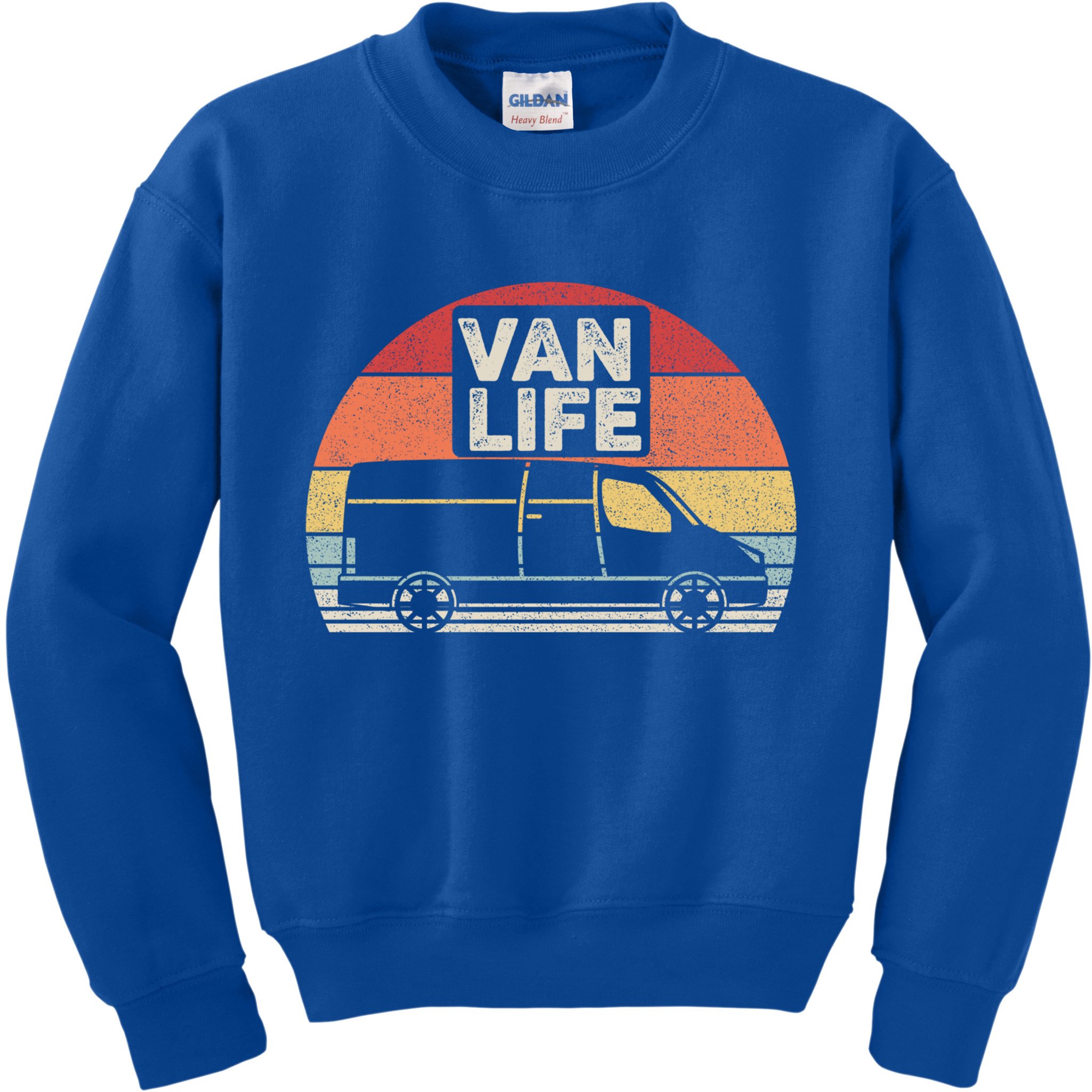 Vintage Retro Vanlife Camper Van Life Meaningful Gift Kids Sweatshirt
