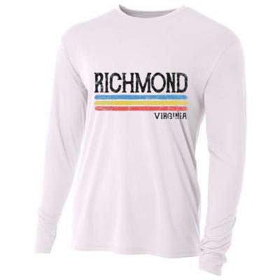 Vintage Richmond Virginia Va Love Gift Souvenir Cooling Performance Long Sleeve Crew