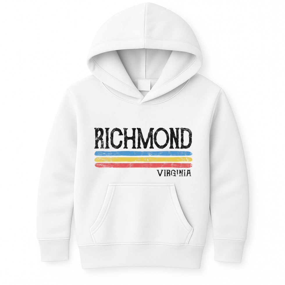 Vintage Richmond Virginia Va Love Gift Souvenir Kids Hoodie