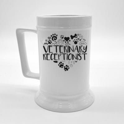 Veterinary Receptionist Veterinarian Vet Tech Assistant Beer Stein