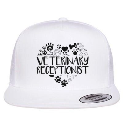 Veterinary Receptionist Veterinarian Vet Tech Assistant Flat Bill Trucker Hat