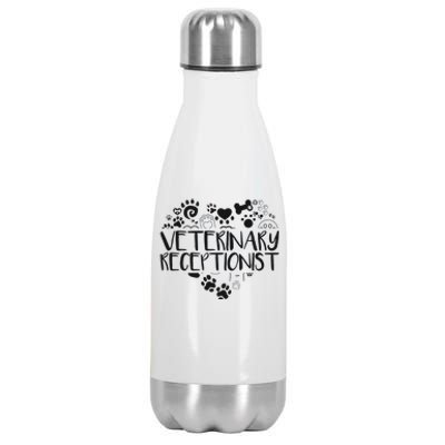 Veterinary Receptionist Veterinarian Vet Tech Assistant Stainless Steel Insulated Water Bottle