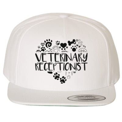 Veterinary Receptionist Veterinarian Vet Tech Assistant Wool Snapback Cap