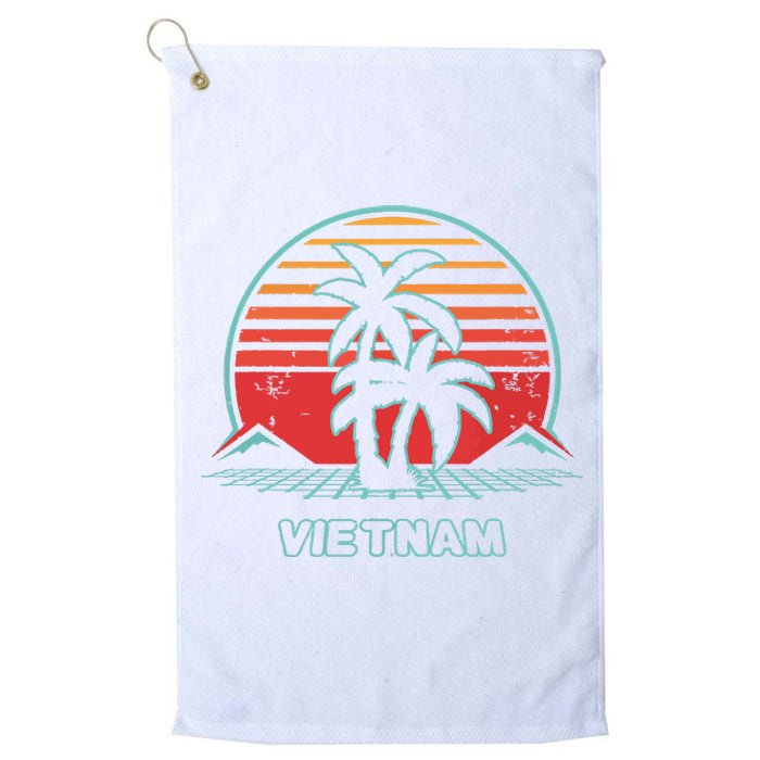 Vietnam Retro Vintage 80s Style Platinum Collection Golf Towel