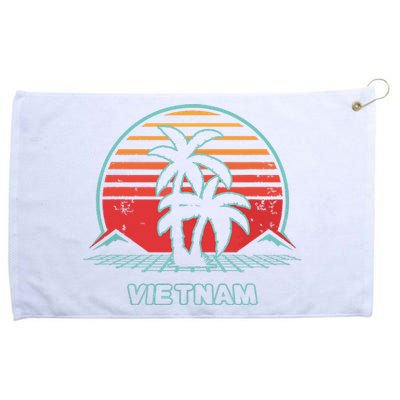 Vietnam Retro Vintage 80s Style Grommeted Golf Towel