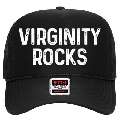 VIRGINITY ROCKS High Crown Mesh Back Trucker Hat