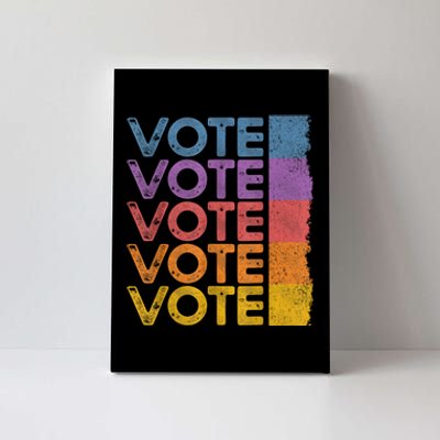 Vote Retro Vintage Election 2024 Voter Canvas