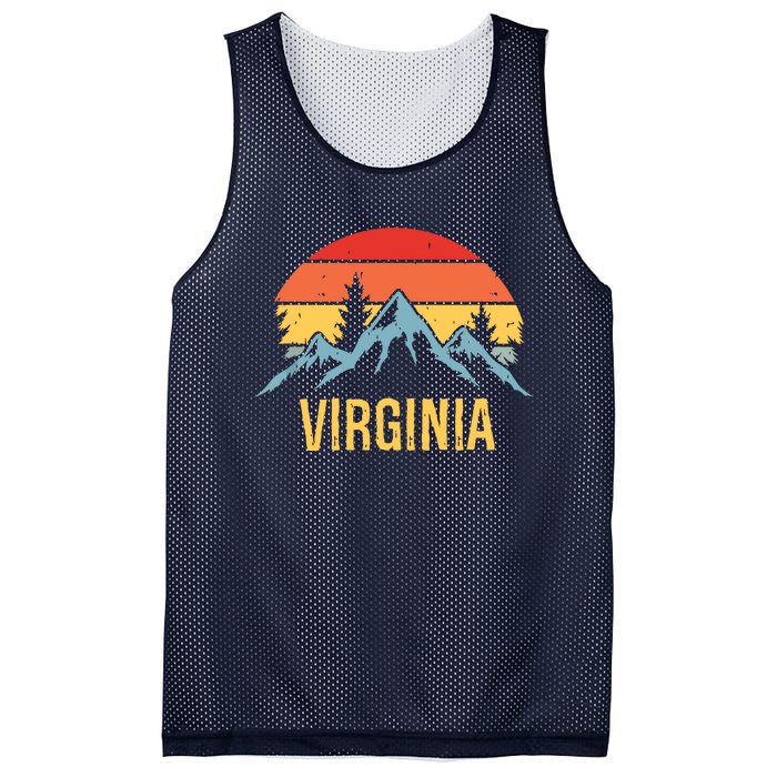 Virginia Retro Vintage Mesh Reversible Basketball Jersey Tank