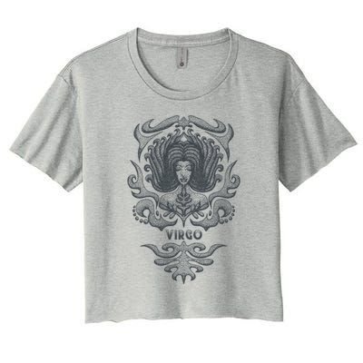 Virgo Retro Vintage Zodiac Gift Women's Crop Top Tee