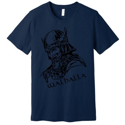 Viking Round Viking Valhalla Walhalla Premium T-Shirt