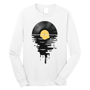 Vinyl Record Vinyl Cool Sunset Music Lover Long Sleeve Shirt