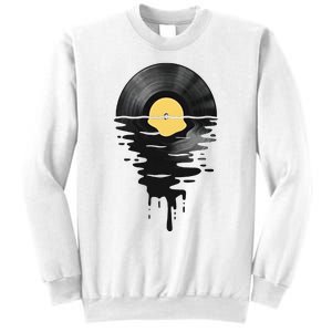 Vinyl Record Vinyl Cool Sunset Music Lover Sweatshirt