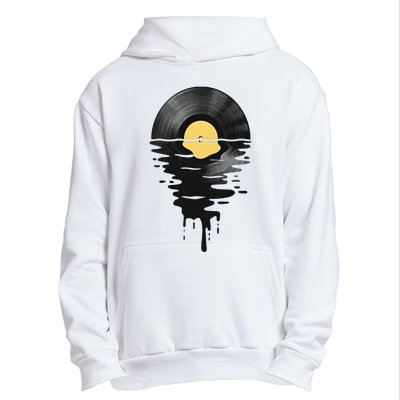 Vinyl Record Vinyl Cool Sunset Music Lover Urban Pullover Hoodie