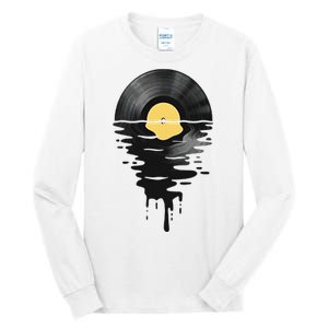 Vinyl Record Vinyl Cool Sunset Music Lover Tall Long Sleeve T-Shirt