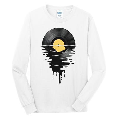 Vinyl Record Vinyl Cool Sunset Music Lover Tall Long Sleeve T-Shirt