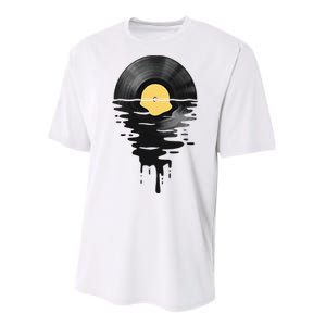 Vinyl Record Vinyl Cool Sunset Music Lover Performance Sprint T-Shirt