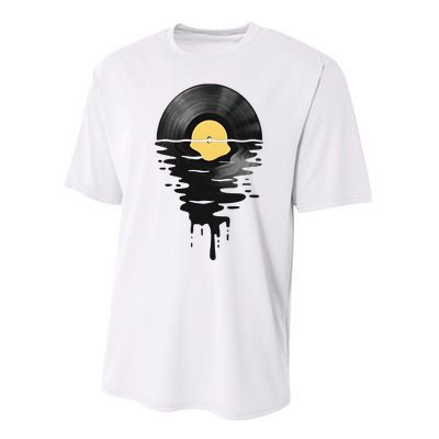 Vinyl Record Vinyl Cool Sunset Music Lover Performance Sprint T-Shirt