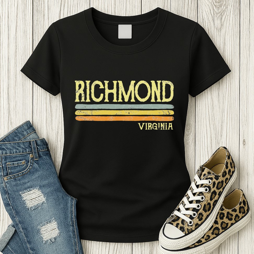Vintage Richmond Virginia Va Love Gift Souvenir Womens T-Shirt