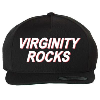 Virginity Rocks Wool Snapback Cap