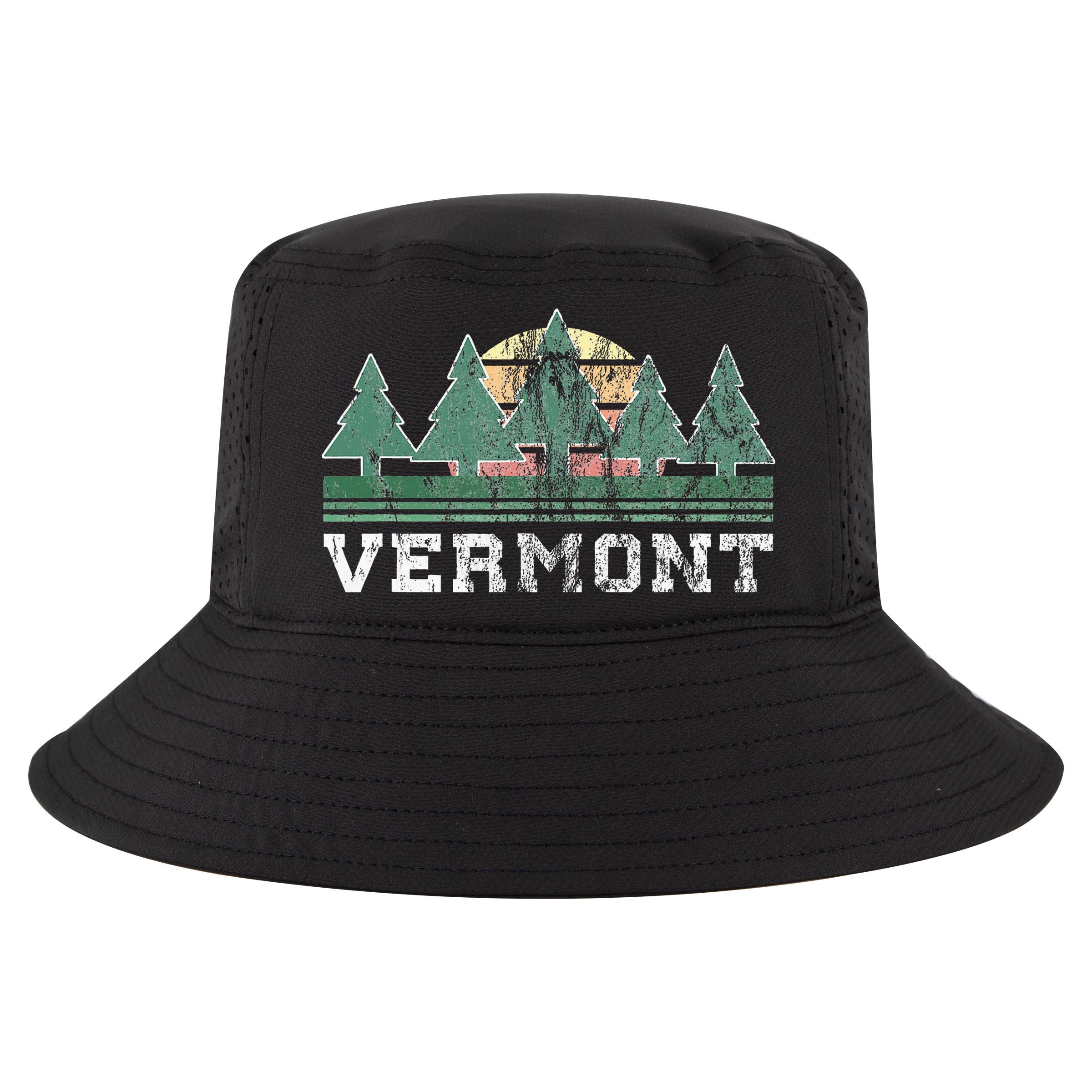 Vermont Retro Vintage Cool Comfort Performance Bucket Hat