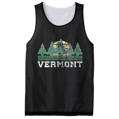 Vermont Retro Vintage Mesh Reversible Basketball Jersey Tank