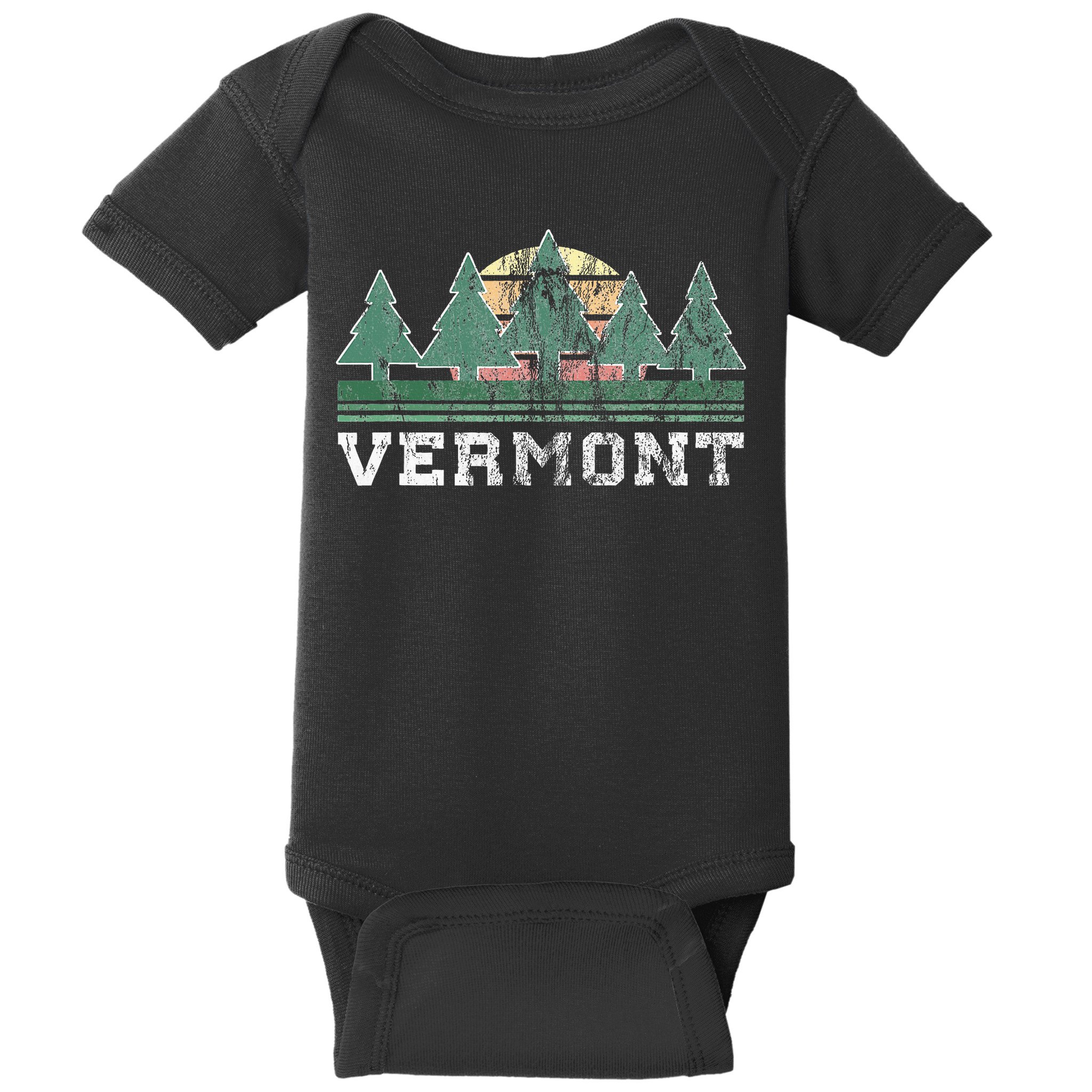 Vermont Retro Vintage Baby Bodysuit
