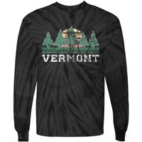 Vermont Retro Vintage Tie-Dye Long Sleeve Shirt