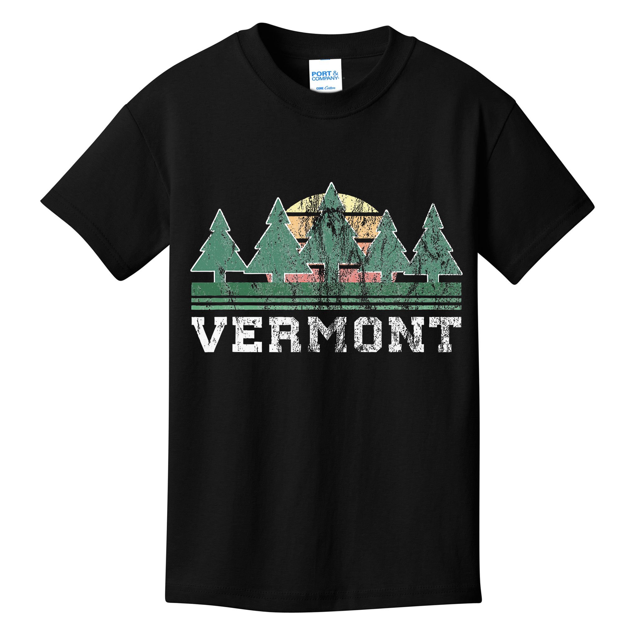 Vermont Retro Vintage Kids T-Shirt