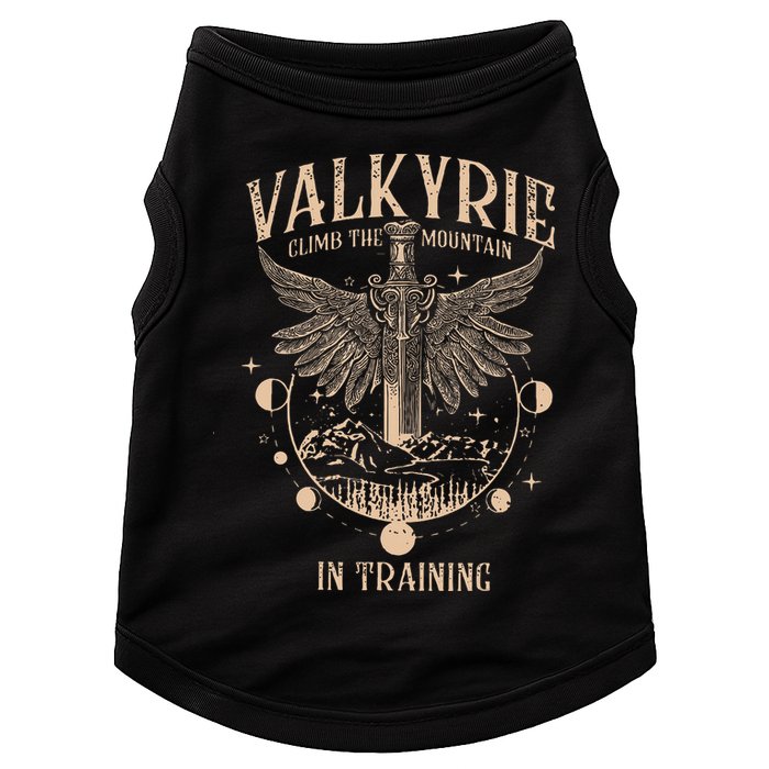 Vintage Retro Valkyrie Climb Them0untain In Training Doggie Tank