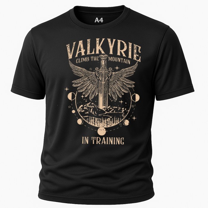 Vintage Retro Valkyrie Climb Them0untain In Training Performance Shirt