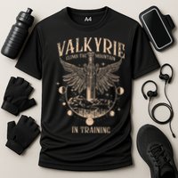 Vintage Retro Valkyrie Climb Them0untain In Training Performance Shirt